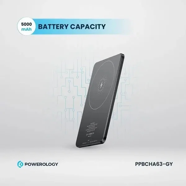 Powerology Ultra-Thin 5000mAh mAgsafe Power Bank image 4