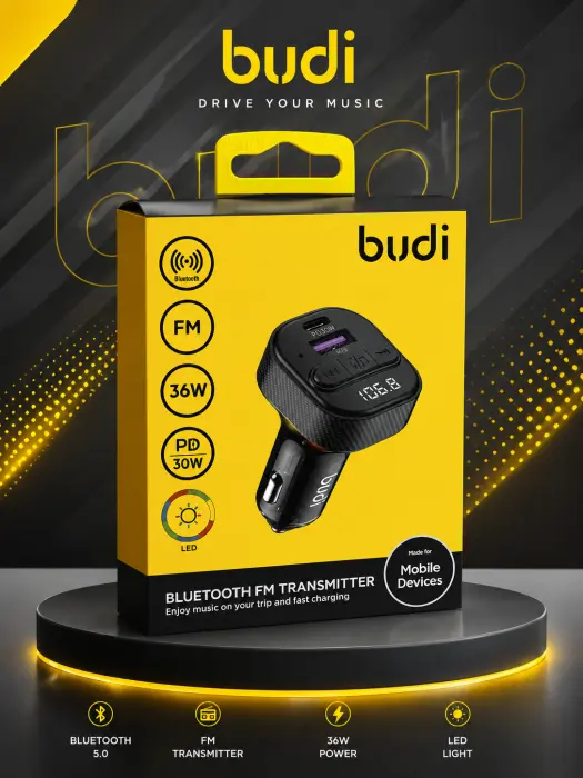 ولاعة سيارة MP3 تايب  سي 30W budi image 0