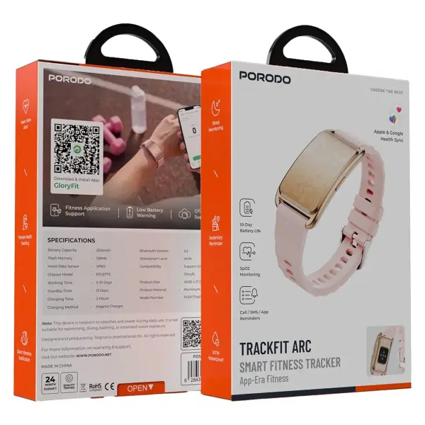 سوار اللياقة الذكي Porodo TrackFit Arc image 3