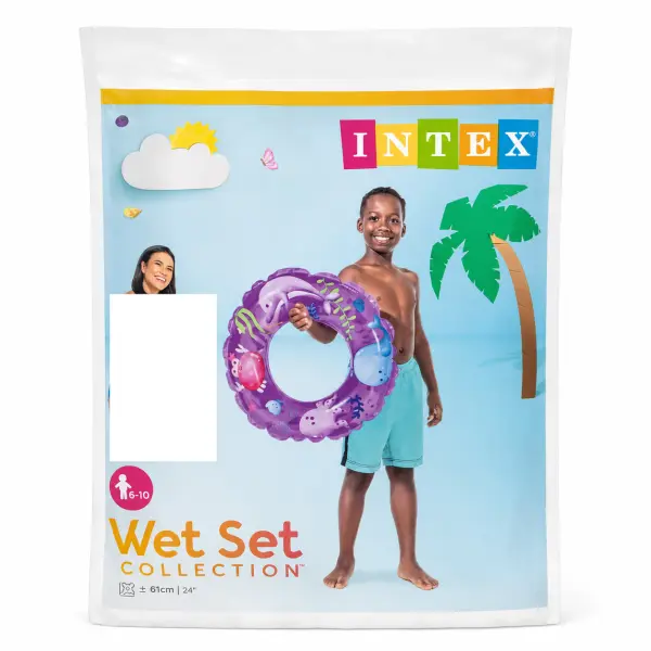 Intex Wet Set Kids Swim Ring – Ocean Design 61cm image 0