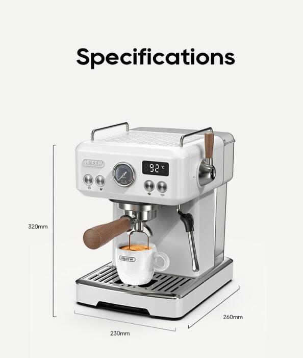 HiBREW Semi Automatic Espresso Coffee Machine H10Plus image 12