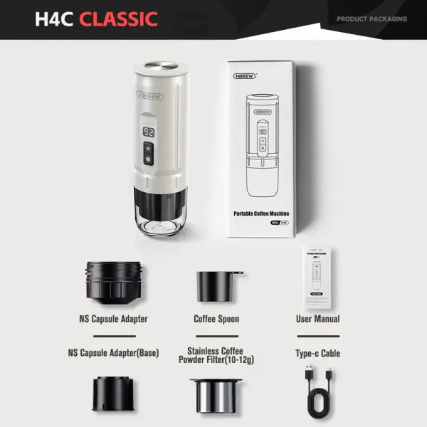 HiBREW H4C White – Portable Espresso Maker Explorer image 0