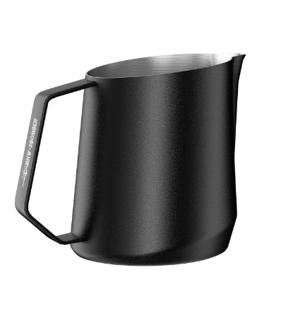 GT Milk Pitcher-600ml-Matte Black-U-shape spout image 0