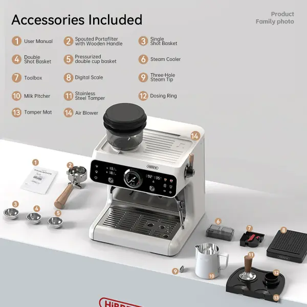 HiBREW H7B Espresso Machine with Grinder image 2