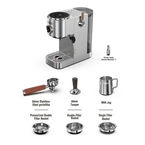 HiBREW H13 Coffee espresso machine - Silver image 10