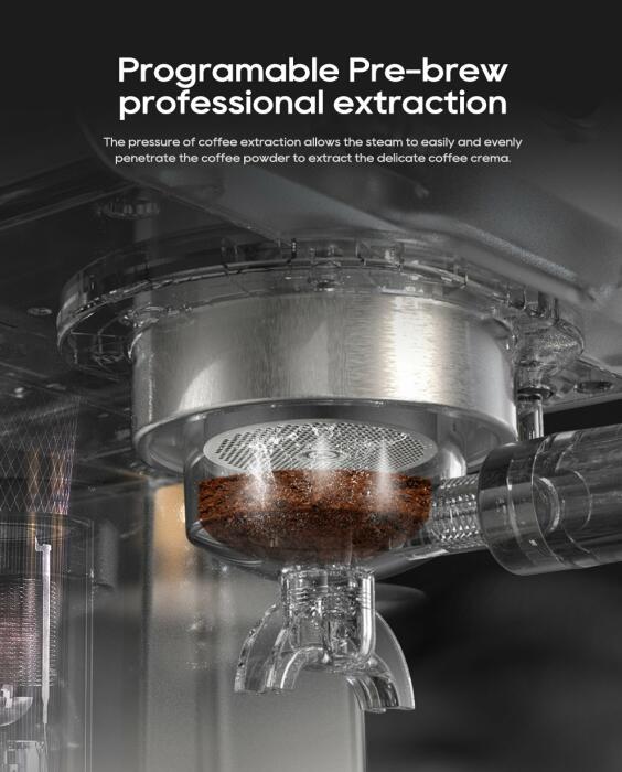 HiBREW Semi Automatic Espresso  H10A - Black image 9