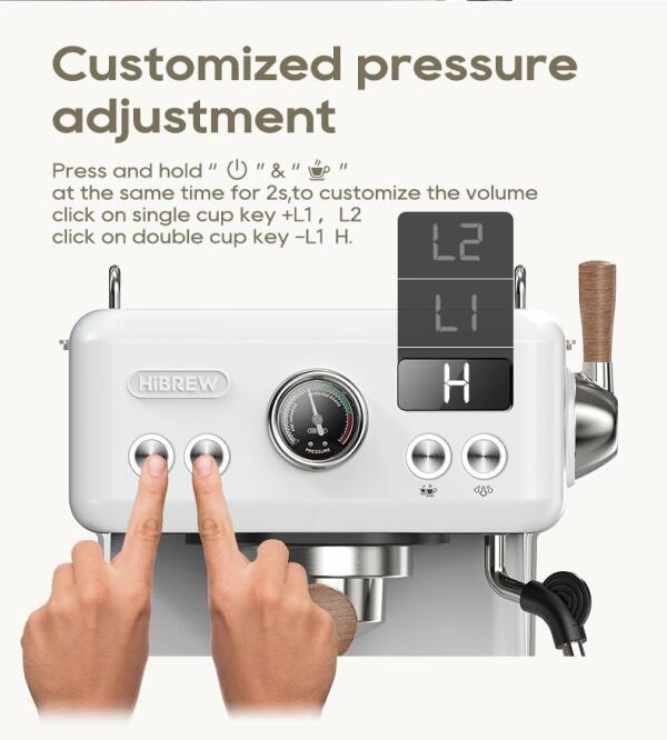 HiBREW Semi Automatic Espresso Coffee Machine H10Plus image 4