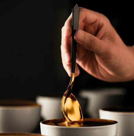 Cupping Spoon-black gold image 1