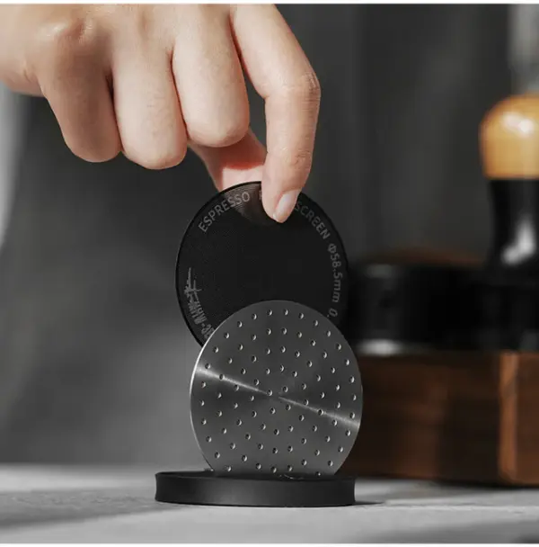 Espresso Puck Screen-Titanium Black - 58.5mm(0.2mm)  image 2
