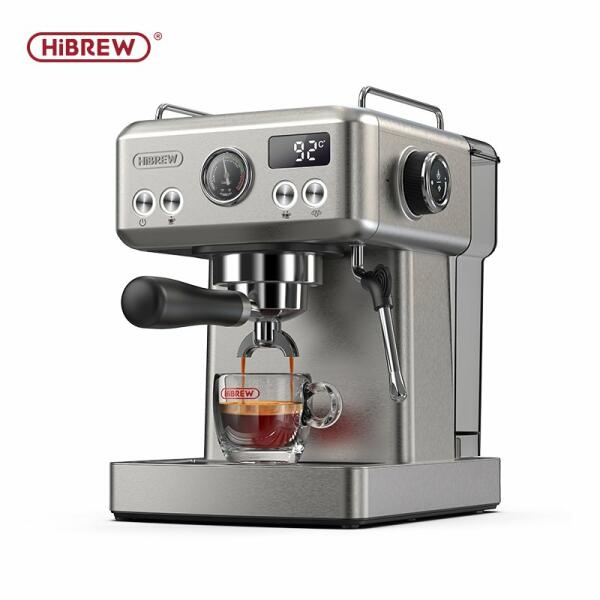 HiBREW Semi Automatic Espresso  H10A - Silver image 0