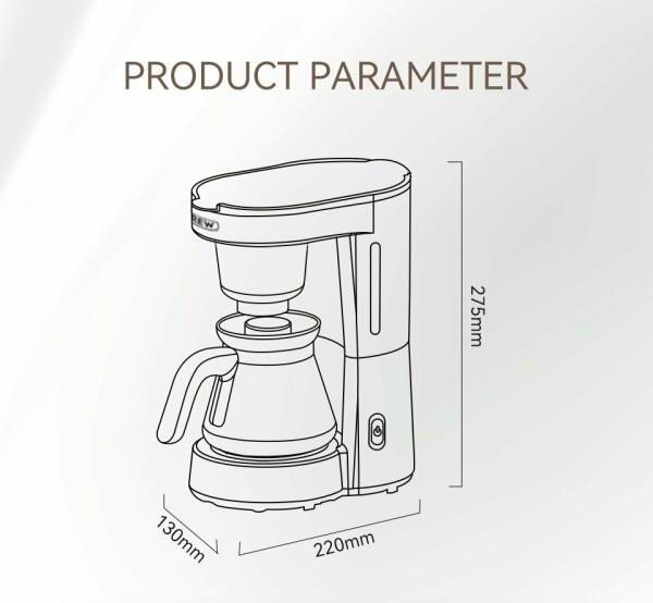 HiBREW 3 in 1 America Drip Coffee Machine H12 - Black image 8