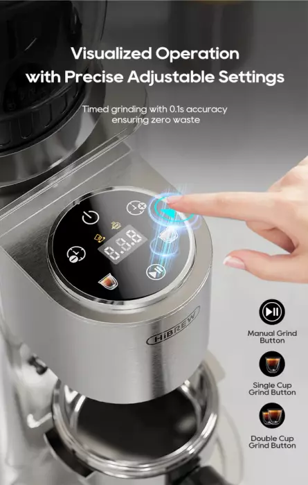 HiBREW Automatic Coffee Grinder  G7 - Silver image 4