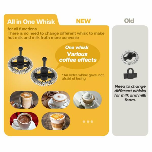 HiBREW MilK Frother Hot\cold M1A - Black Color image 3