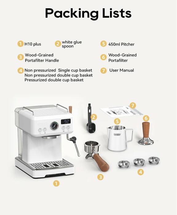 HiBREW Semi Automatic Espresso Coffee Machine H10Plus image 14