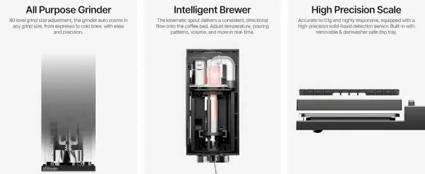xBloom Studio 5-in-1 Smart Coffee Machine – Moonlight White image 4