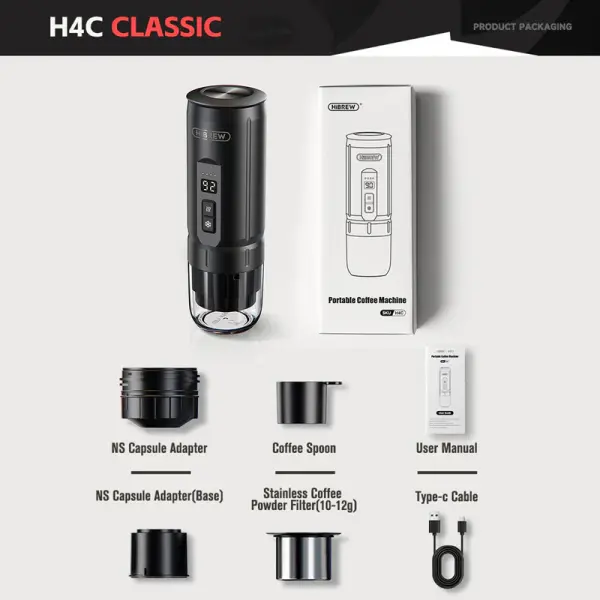HiBREW H4C Black – Portable Espresso Maker Explorer image 0