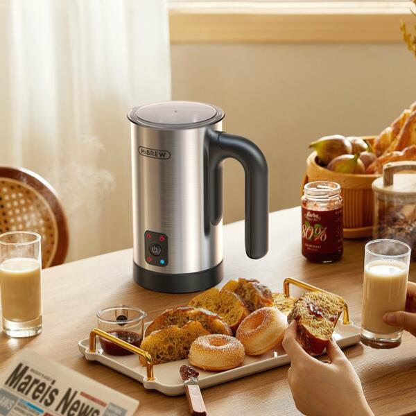 HiBREW 4 in 1 Milk Frother Frothing Foamer Fully automatic Milk Warmer Cold/Hot Latte Cappuccino Chocolate Protein powder M3A image 2