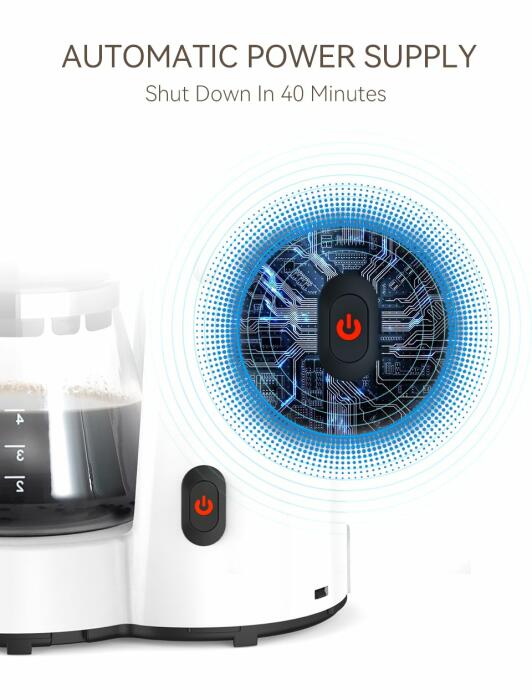 HiBREW 3 in 1 America Drip Coffee Machine H12 - Black image 5