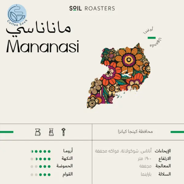 قهوة سويل ماناناسي Mananasi أوغندا مجففة 250g image 0