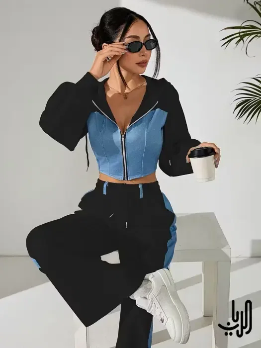 طقم رياضي كاجوال بتصميم كورسيه  image 2