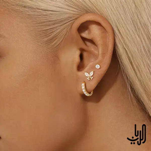 طقم اقراط انيق  image 1
