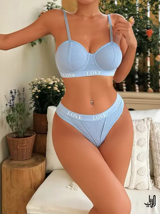 طقم " أزرق لافندر" بلمسة انثوية image 2
