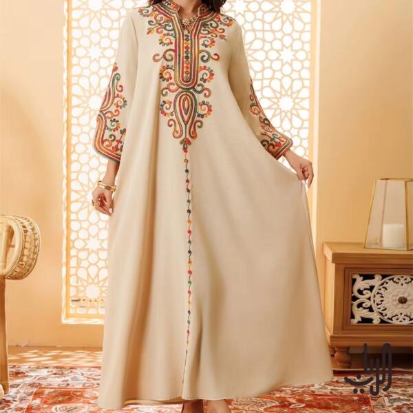 دراعة نسائية انيقة فضفاضة مطرزة  image 2
