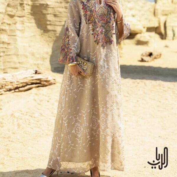 دراعة نسائية شبكية مطرزة image 2