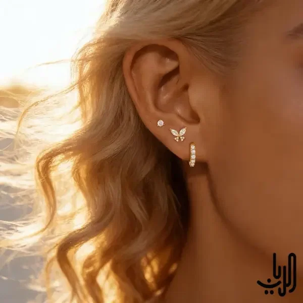 طقم اقراط انيق  image 4
