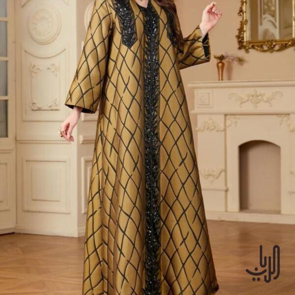 دراعة نسائية راقيه مخططة image 1