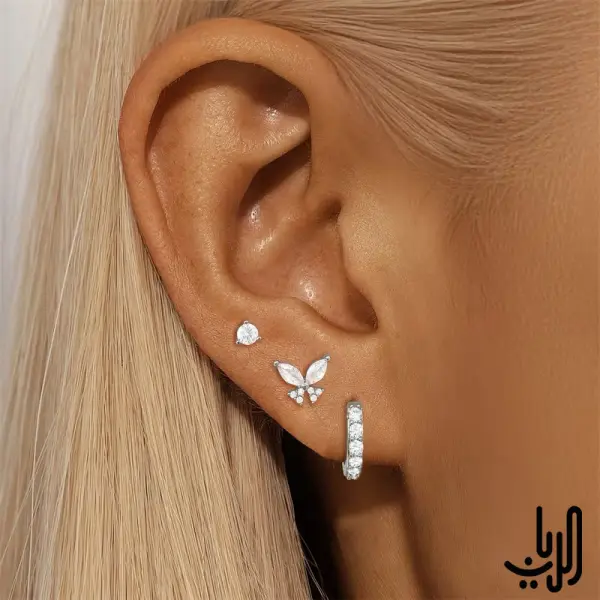 طقم اقراط انيق  image 0