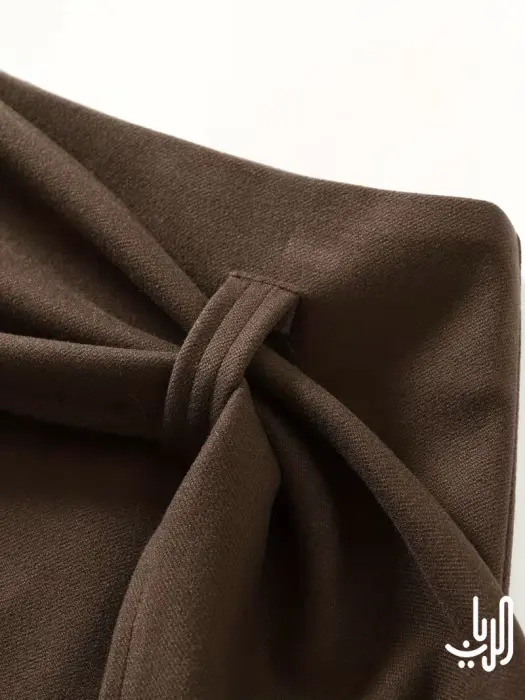 تنورة ميدي بنية اللون image 3