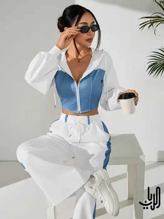 طقم رياضي كاجوال بتصميم كورسيه  image 0