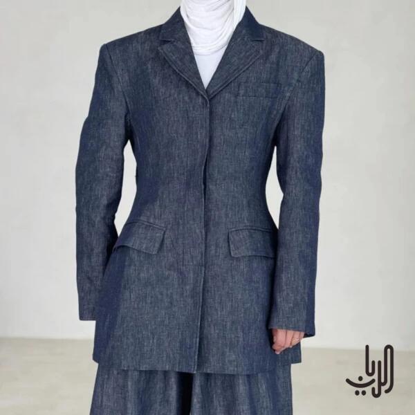 بدلة نسائية للربيع والصيف سترة وسروال  image 1