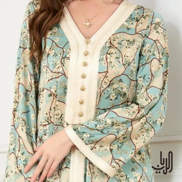 دراعة نسائية رقبة على شكل V  image 1
