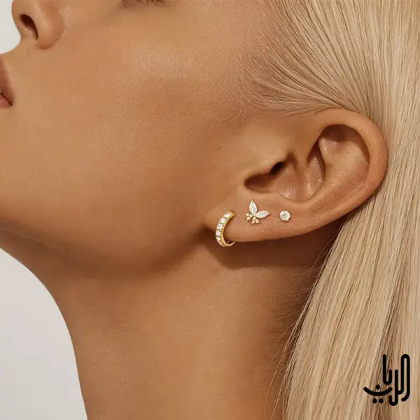 طقم اقراط انيق  image 2