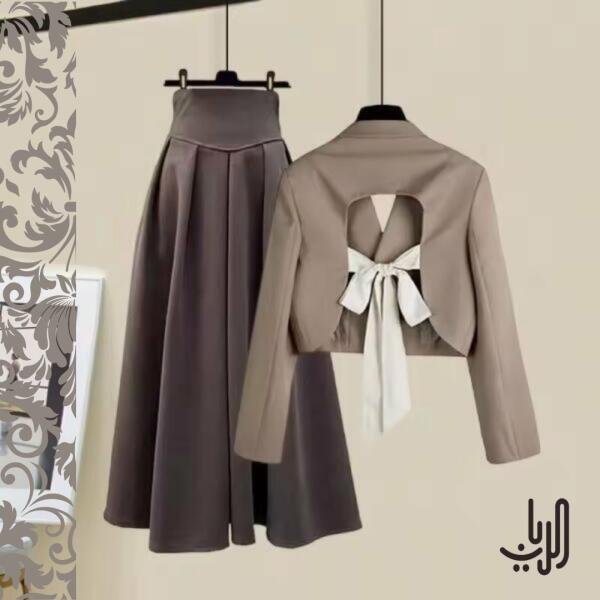 طقم جاكيت وفستان متناسق image 0