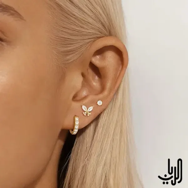 طقم اقراط انيق  image 3