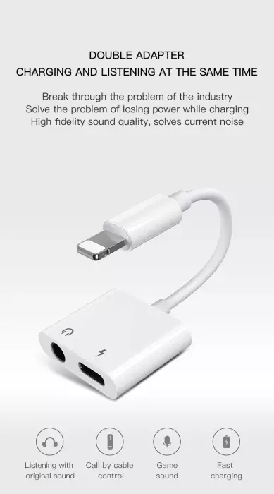 S-Y104 Double Sides Audio 3.5mm Adapter Headphone Adapter image 0