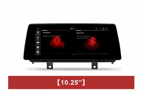 شاشة اندرويد ذاكرة (RAM) سعة 4 جيجابايت وذاكرة  (ROM) سعة 64 جيجابايت تدعم CarPlay و Android Auto مقاس 10.25 بوصة لسيارة BMW X5 2013-2016 NPT F15 image 1
