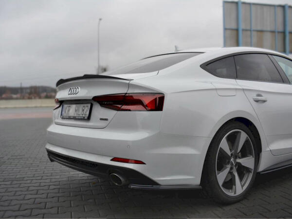 سبويلر  جناح أسود لامع لسيارة Audi A5 F5 S-Line Sportback (من 2016 إلى ما بعده) image 0