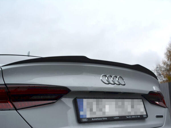 سبويلر  جناح أسود لامع لسيارة Audi A5 F5 S-Line Sportback (من 2016 إلى ما بعده) image 1
