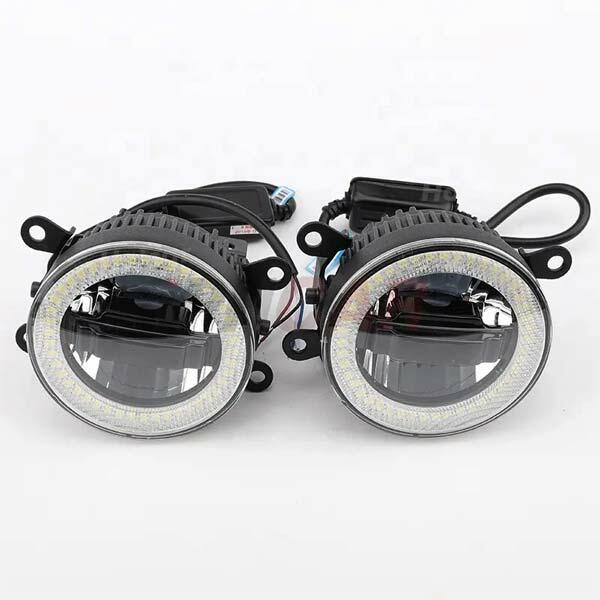 مصابيح ضباب iPHCAR M702 LED أصلية مع أضواء نهارية ومؤشرات. مناسبة لجميع السيارات ذات مصابيح الضباب الدائرية مقاس 3 بوصات. image 2