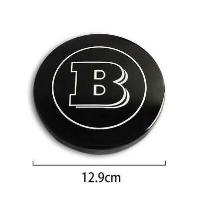 Mercedes Benz  Brabus Mirror Gloss Black Grille Badge Emblems 205mm image 1