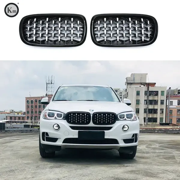 شبكة المصد الأمامي لسيارة BMW X5 X6 (2014-2016) F15 F16 شبكة ماسية image 0