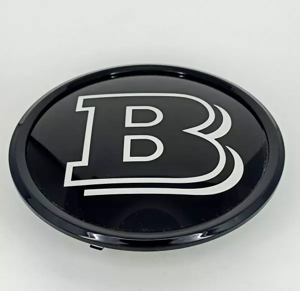 Mercedes Benz  Brabus Mirror Gloss Black Grille Badge Emblems 205mm image 0