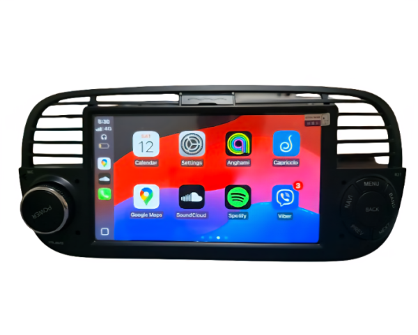 شاشه اندرويد المقاس الاصلى 7" لسياره فيات 500 2007-2015 لون اسود ذاكرة (RAM) سعة 2 جيجابايت وذاكرة (ROM) سعة 32 جيجابايت image 2