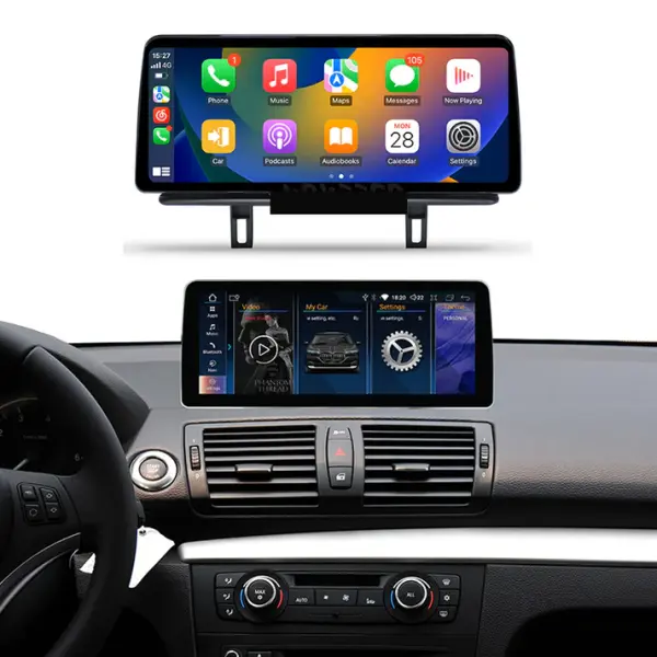 شاشة سيارة  1Series E87 BMW(من 2004 إلى 2013) 10.25 بوصه تعمل بنظام Linux System CIC image 0