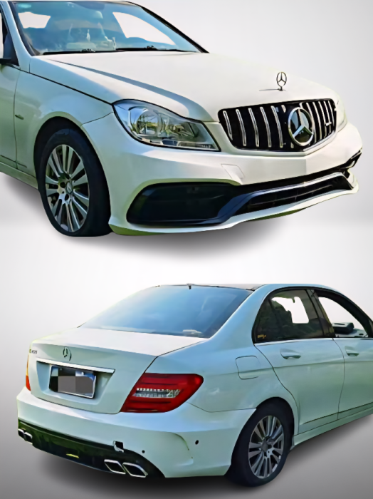 طقم هيكل مرسيدس الفئة C W204 (2011-2014) ترقية إلى مظهر W205 AMG C63 image 1
