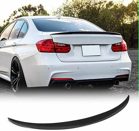 جناح صندوق السيارة الخلفي لسيارة BMW الفئة الثالثة F30 320i 325i 328i 335i 340i سيدان 2012-2018 أسود (تايوان) image 0
